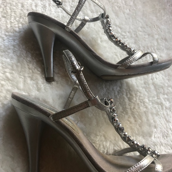 Call it Spring Silver T Strap Heels - Picture 6 of 6